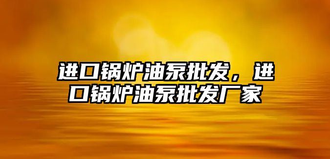 進口鍋爐油泵批發(fā)，進口鍋爐油泵批發(fā)廠家