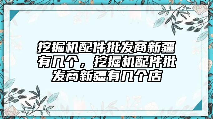 挖掘機(jī)配件批發(fā)商新疆有幾個(gè)，挖掘機(jī)配件批發(fā)商新疆有幾個(gè)店