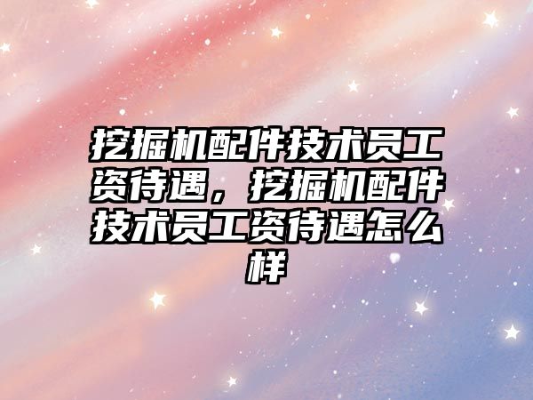 挖掘機配件技術(shù)員工資待遇，挖掘機配件技術(shù)員工資待遇怎么樣