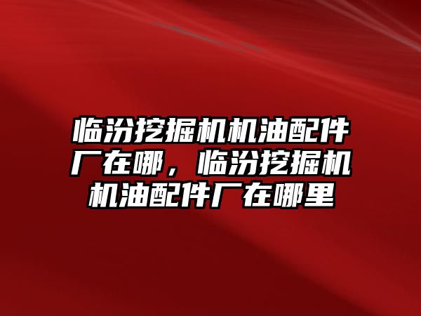 臨汾挖掘機(jī)機(jī)油配件廠在哪，臨汾挖掘機(jī)機(jī)油配件廠在哪里