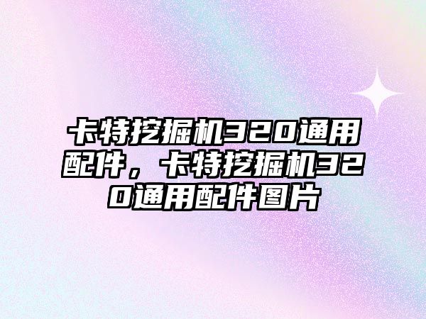 卡特挖掘機(jī)320通用配件，卡特挖掘機(jī)320通用配件圖片