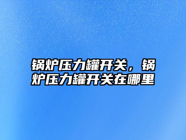 鍋爐壓力罐開關，鍋爐壓力罐開關在哪里