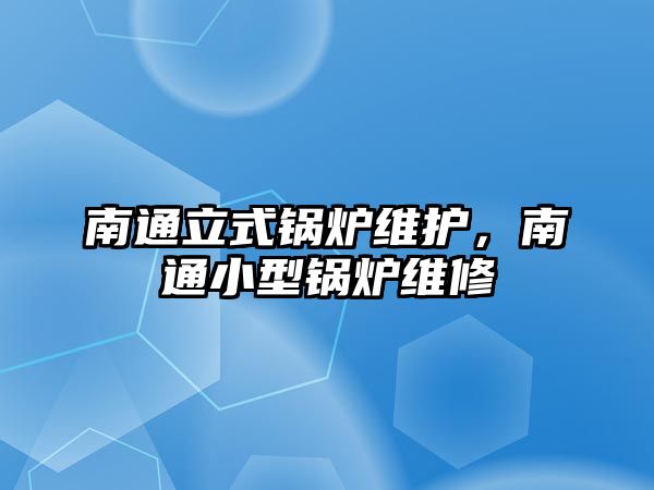 南通立式鍋爐維護(hù)，南通小型鍋爐維修