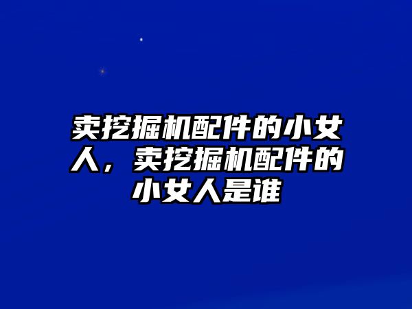 賣挖掘機(jī)配件的小女人，賣挖掘機(jī)配件的小女人是誰