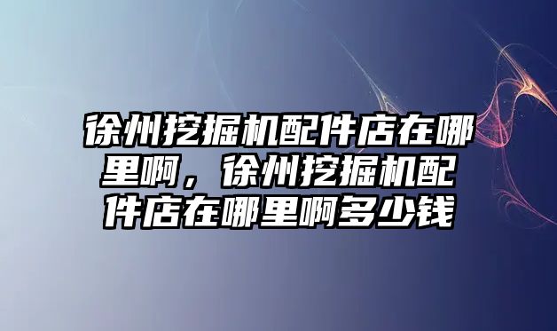 徐州挖掘機(jī)配件店在哪里啊，徐州挖掘機(jī)配件店在哪里啊多少錢