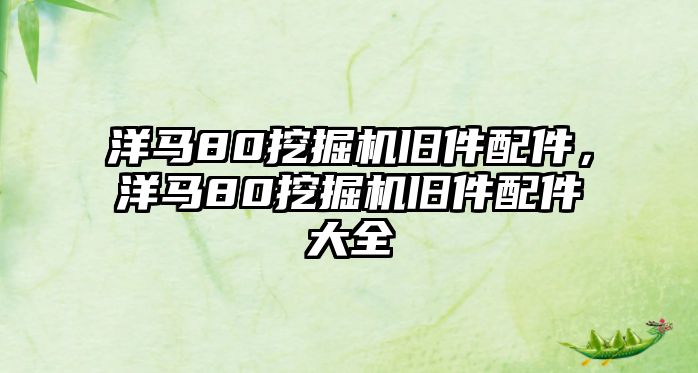 洋馬80挖掘機(jī)舊件配件，洋馬80挖掘機(jī)舊件配件大全