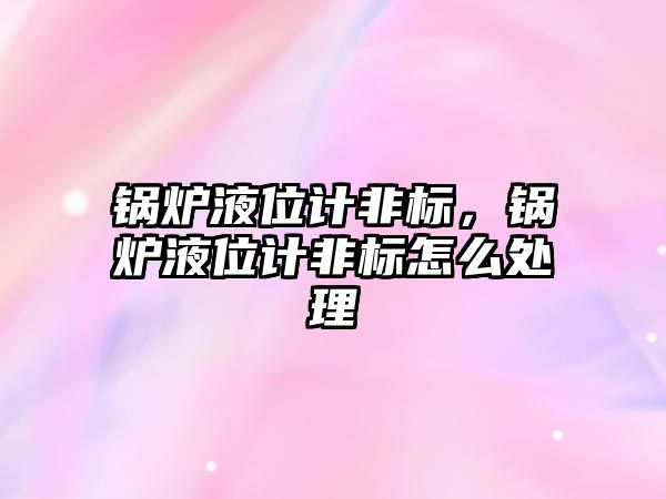 鍋爐液位計非標(biāo)，鍋爐液位計非標(biāo)怎么處理