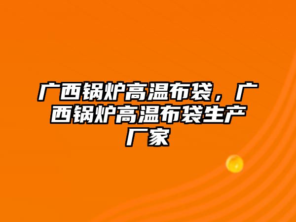 廣西鍋爐高溫布袋，廣西鍋爐高溫布袋生產廠家