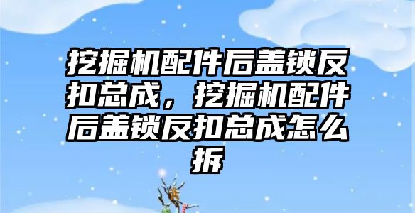 挖掘機配件后蓋鎖反扣總成，挖掘機配件后蓋鎖反扣總成怎么拆