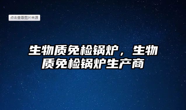 生物質(zhì)免檢鍋爐，生物質(zhì)免檢鍋爐生產(chǎn)商