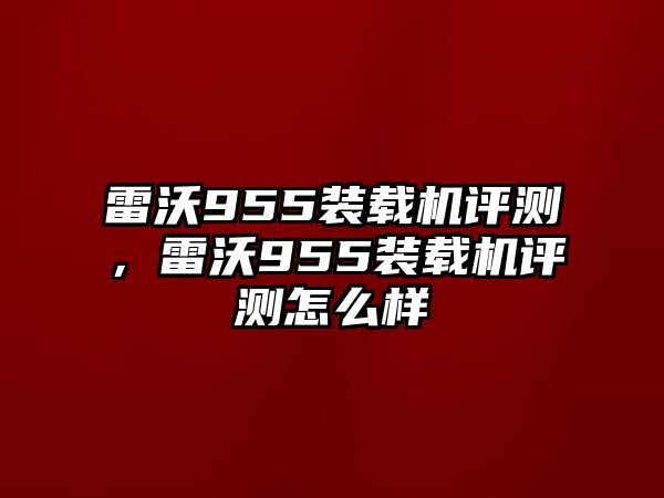 雷沃955裝載機(jī)評測，雷沃955裝載機(jī)評測怎么樣