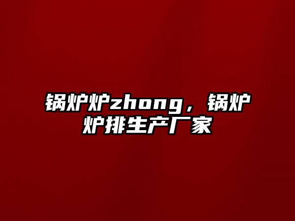 鍋爐爐zhong，鍋爐爐排生產(chǎn)廠家