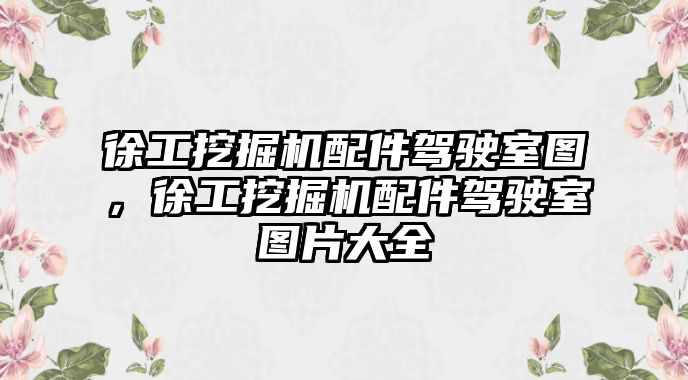 徐工挖掘機配件駕駛室圖，徐工挖掘機配件駕駛室圖片大全