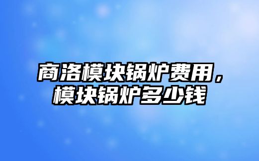 商洛模塊鍋爐費(fèi)用，模塊鍋爐多少錢