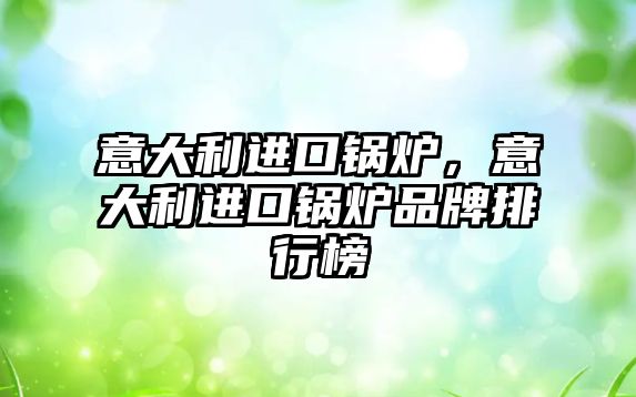 意大利進口鍋爐，意大利進口鍋爐品牌排行榜