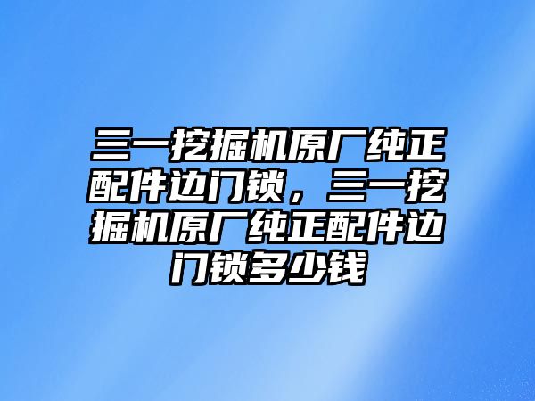 三一挖掘機原廠純正配件邊門鎖，三一挖掘機原廠純正配件邊門鎖多少錢