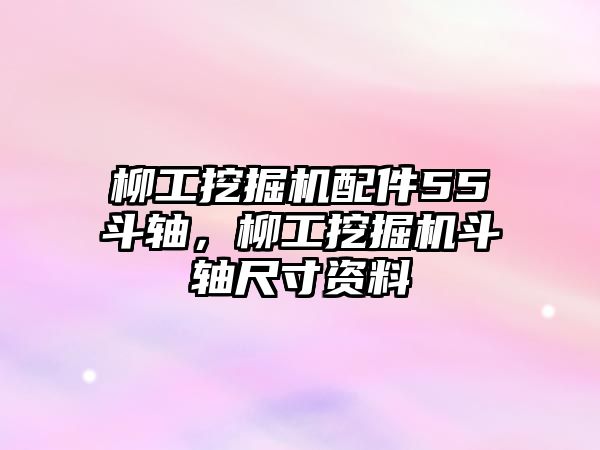 柳工挖掘機(jī)配件55斗軸，柳工挖掘機(jī)斗軸尺寸資料