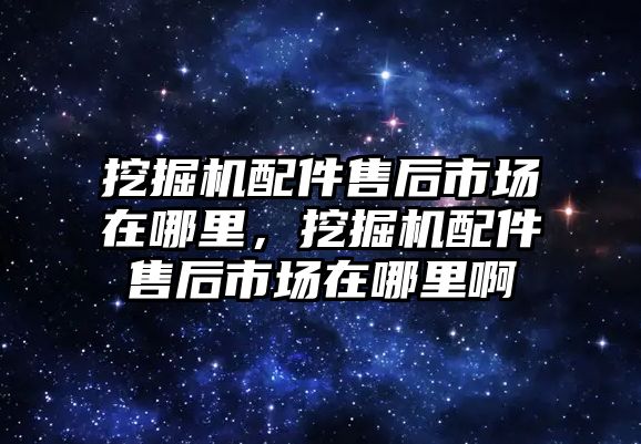 挖掘機配件售后市場在哪里，挖掘機配件售后市場在哪里啊