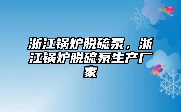 浙江鍋爐脫硫泵，浙江鍋爐脫硫泵生產廠家