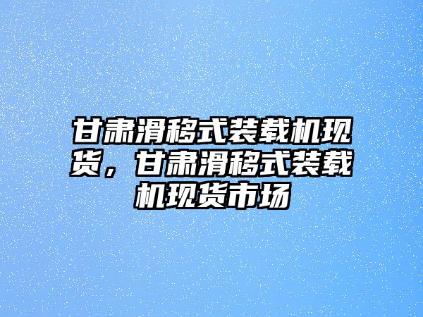 甘肅滑移式裝載機(jī)現(xiàn)貨，甘肅滑移式裝載機(jī)現(xiàn)貨市場