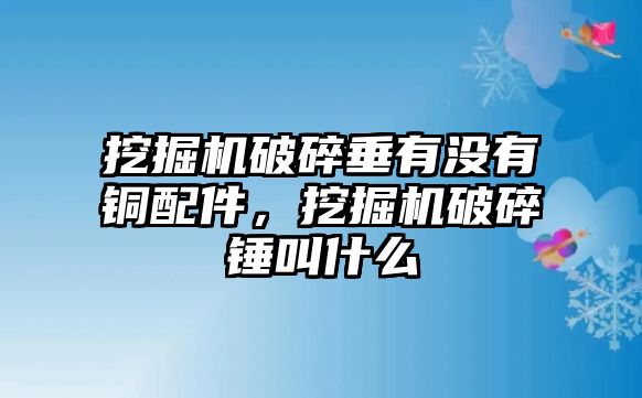 挖掘機破碎垂有沒有銅配件，挖掘機破碎錘叫什么