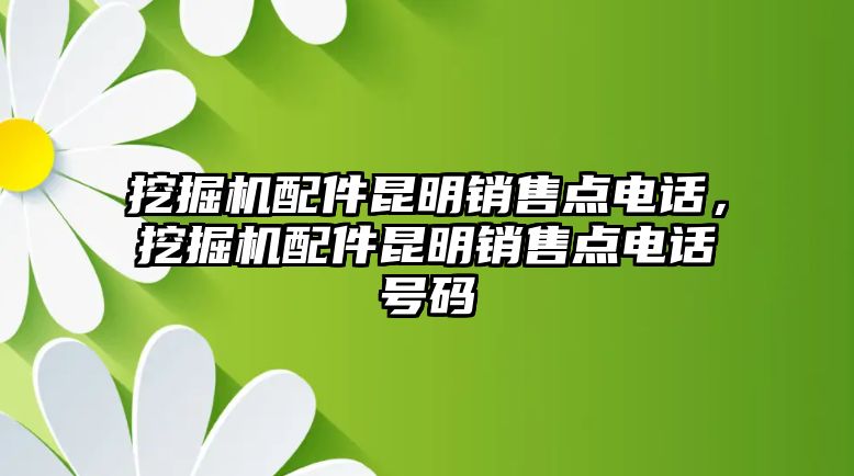 挖掘機(jī)配件昆明銷售點(diǎn)電話，挖掘機(jī)配件昆明銷售點(diǎn)電話號(hào)碼