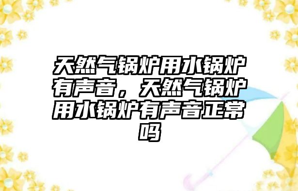 天然氣鍋爐用水鍋爐有聲音，天然氣鍋爐用水鍋爐有聲音正常嗎