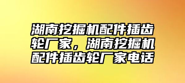 湖南挖掘機配件插齒輪廠家，湖南挖掘機配件插齒輪廠家電話