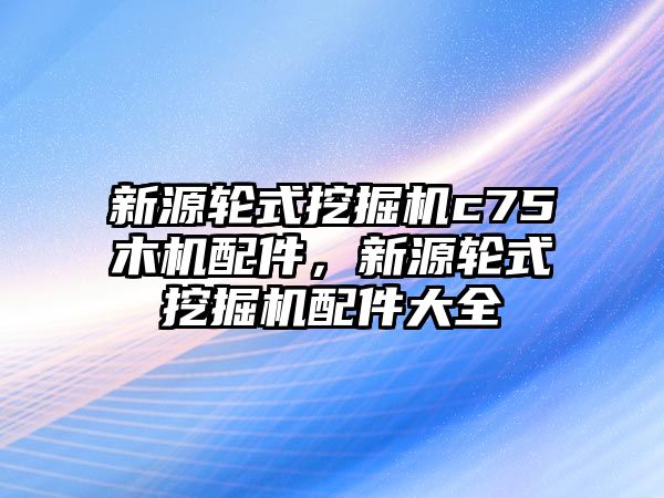 新源輪式挖掘機c75木機配件，新源輪式挖掘機配件大全