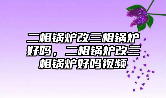 二相鍋爐改三相鍋爐好嗎，二相鍋爐改三相鍋爐好嗎視頻