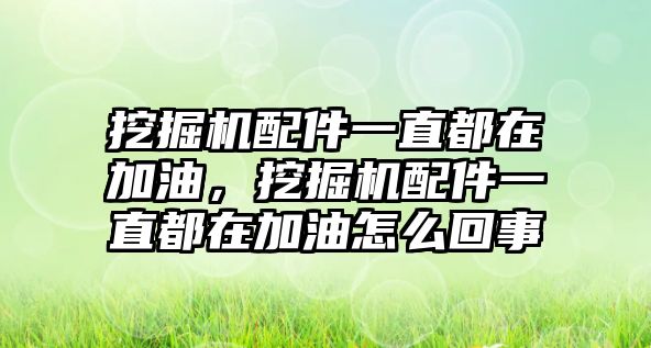 挖掘機配件一直都在加油，挖掘機配件一直都在加油怎么回事