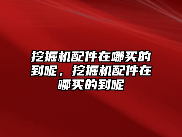 挖掘機配件在哪買的到呢，挖掘機配件在哪買的到呢