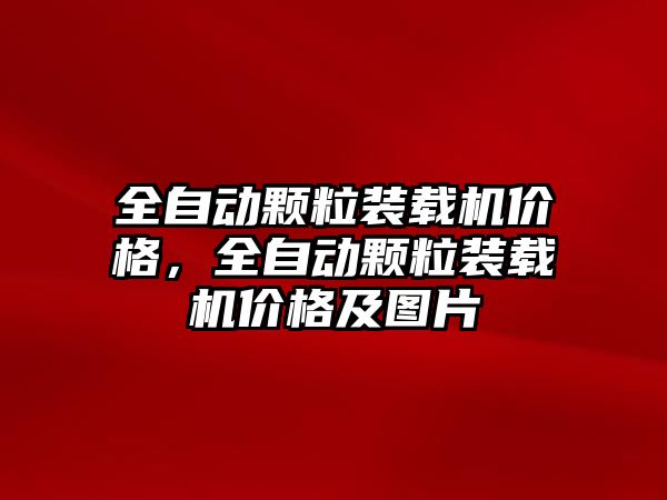 全自動顆粒裝載機價格，全自動顆粒裝載機價格及圖片