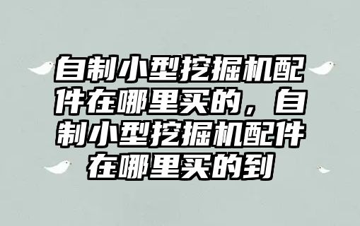 自制小型挖掘機配件在哪里買的，自制小型挖掘機配件在哪里買的到