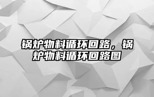 鍋爐物料循環(huán)回路，鍋爐物料循環(huán)回路圖