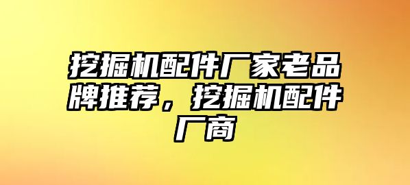 挖掘機(jī)配件廠家老品牌推薦，挖掘機(jī)配件廠商