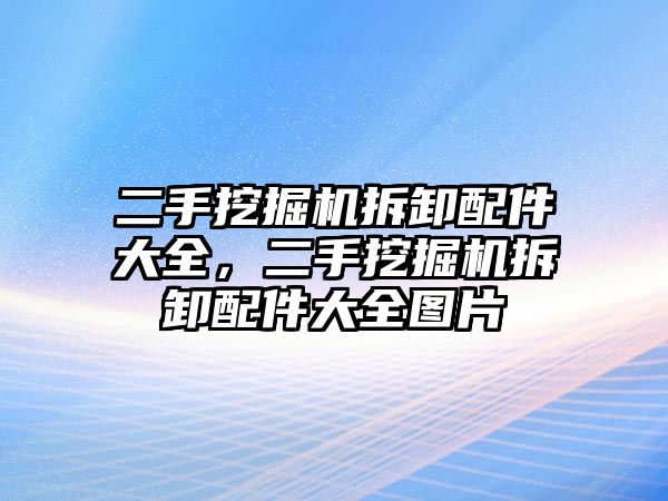 二手挖掘機拆卸配件大全，二手挖掘機拆卸配件大全圖片