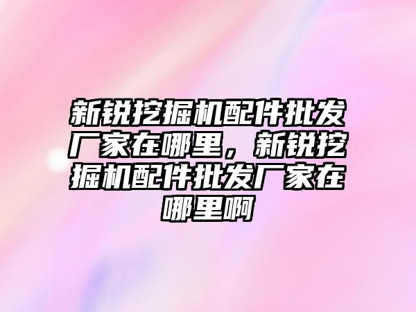 新銳挖掘機配件批發(fā)廠家在哪里，新銳挖掘機配件批發(fā)廠家在哪里啊