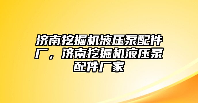 濟南挖掘機液壓泵配件廠，濟南挖掘機液壓泵配件廠家