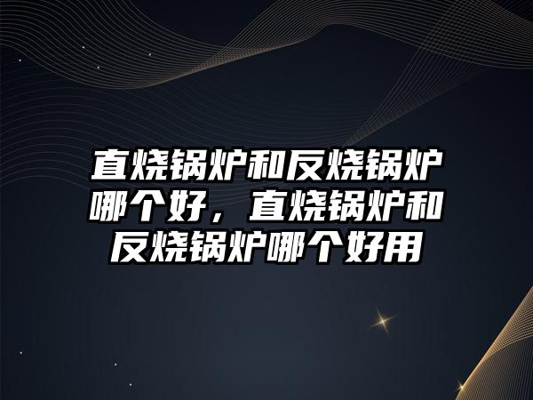 直燒鍋爐和反燒鍋爐哪個(gè)好，直燒鍋爐和反燒鍋爐哪個(gè)好用