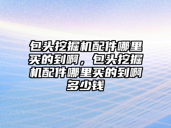 包頭挖掘機配件哪里買的到啊，包頭挖掘機配件哪里買的到啊多少錢