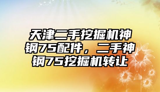 天津二手挖掘機(jī)神鋼75配件，二手神鋼75挖掘機(jī)轉(zhuǎn)讓