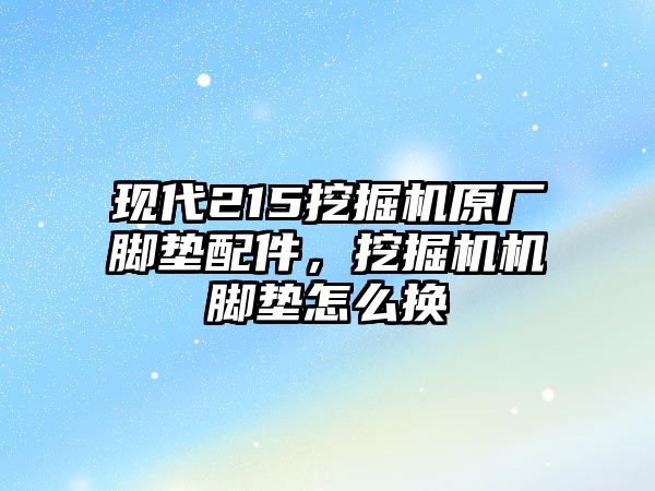 現(xiàn)代215挖掘機(jī)原廠腳墊配件，挖掘機(jī)機(jī)腳墊怎么換