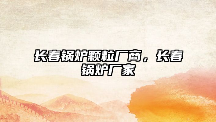 長(zhǎng)春鍋爐顆粒廠商，長(zhǎng)春鍋爐廠家