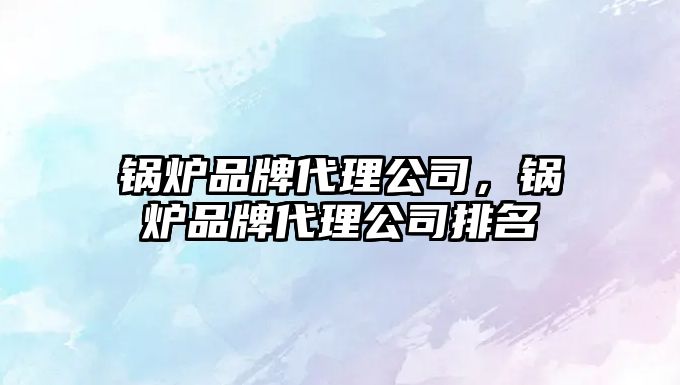 鍋爐品牌代理公司，鍋爐品牌代理公司排名