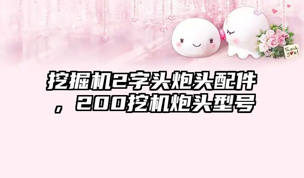 挖掘機2字頭炮頭配件，200挖機炮頭型號
