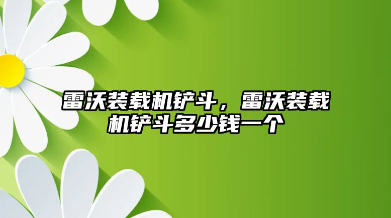 雷沃裝載機鏟斗，雷沃裝載機鏟斗多少錢一個