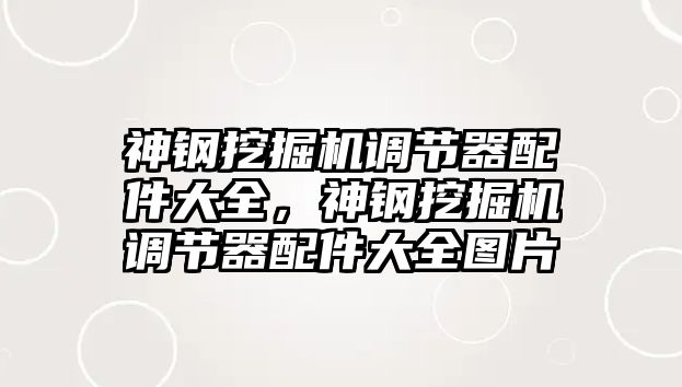 神鋼挖掘機(jī)調(diào)節(jié)器配件大全，神鋼挖掘機(jī)調(diào)節(jié)器配件大全圖片