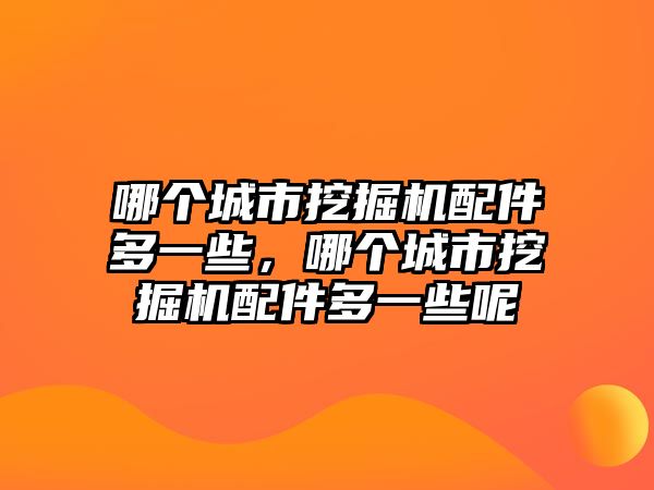 哪個(gè)城市挖掘機(jī)配件多一些，哪個(gè)城市挖掘機(jī)配件多一些呢