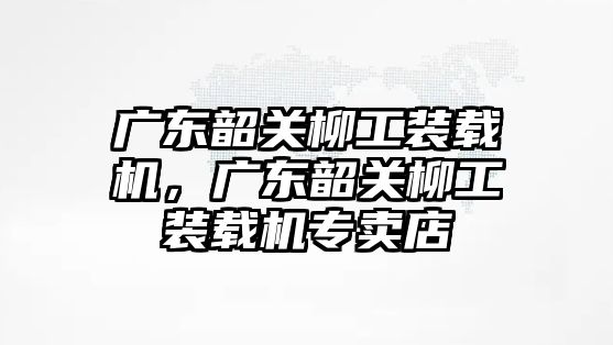 廣東韶關(guān)柳工裝載機，廣東韶關(guān)柳工裝載機專賣店